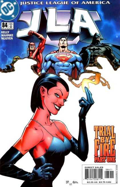 JLA 84 - Dc Comics - Super Man - Bat Man - Kelly Mahnke Nguyen - Trial By Fire Part One - Doug Mahnke