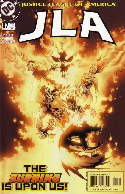 JLA 87 - Dc - Justice League Of America - By Kelly Mahnke U0026 Nguyen - The Burning Is Upon Us - Doug Mahnke
