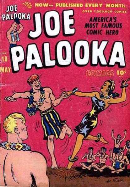 Joe Palooka 10 - May - Hula - Leis - Men - Woman - Joe Simon