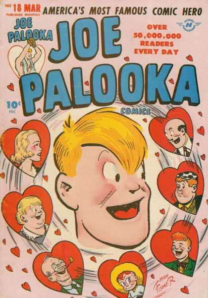 Joe Palooka 18 - Love - Heart - Ham Fisher - Blonde - Americas Most Famous Comic Hero - Joe Simon