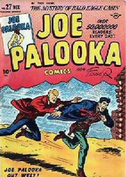 Joe Palooka 27 - The Mystery Of Rald Eagle Cabin - Joe Falooka - Chasing - Running - Weaz - Joe Simon