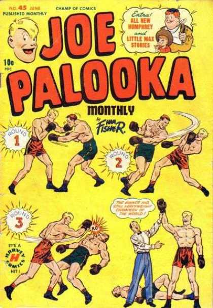 Joe Palooka 45 - Boxing - Champ Of Comics - Little Max - Fisher - Joe Palooka - Joe Simon