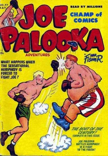 Joe Palooka 77 - Boxing - Sensational Humphrey Forced To Fight Joe - Champ Of Comics - The Bout Of The Century - Punch - Joe Simon