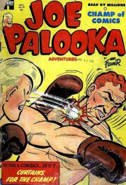 Joe Palooka 79 - Champ Of Comics - Boxing - Curtains For The Champ - Two Boxers - Fisher - Joe Simon