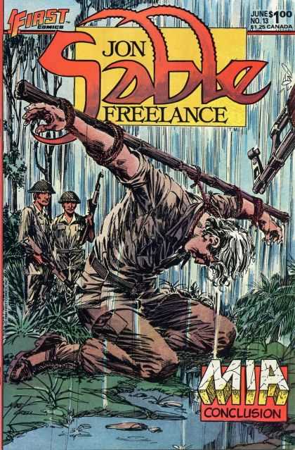 Jon Sable Freelance 13 - First Comics - Guns - Military - Shooting - Violent - Mike Grell