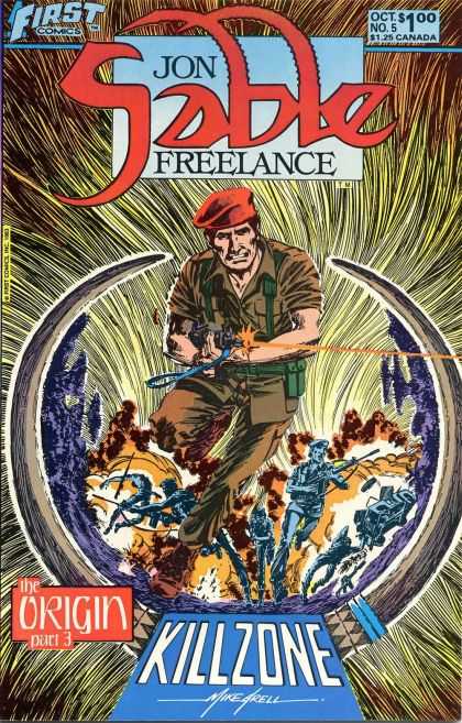Red Beret - Freelance Military - Killzone - Sable Shooting - Origin Killzone - Mike Grell Jon Sable Freelance 5 - Red Beret - Freelance Military - Killzone - Sable Shooting - Origin Killzone - Mike Grell