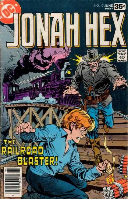 Jonah Hex 13 - Approved By The Comics Code - Train - Man - Railroad Blaster - Dynamite - Dick Giordano, Richard Buckler