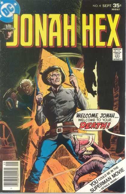 Jonah Hex 4 - Guns In Both Hands - Some One Is Hiding And Ready For Attack - Besides The Door - Superman Movie - Death - Howard Chaykin, Luis Dominguez