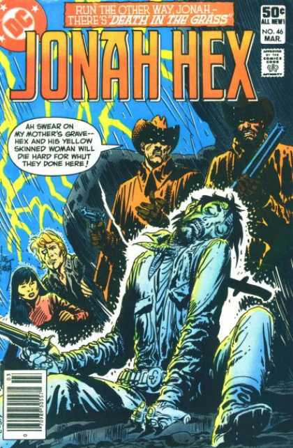 Jonah Hex 46 - Death In Te Grass - Sword - Dead Man - Gun - Lightining - Joe Kubert
