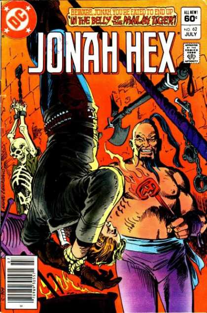 Jonah Hex 62 - Torture - Branding - Axe - Skeleton - Chinese Man - Dick Giordano, Ross Andru