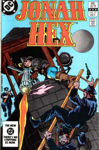 Jonah Hex 77 - Dc Comics - Machine Gun - Brown Boots - Black Hat - Spot Light - Dick Giordano, Ross Andru