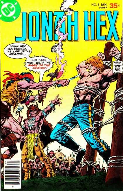 Jonah Hex 8 - Indians - Dc - Man Tied Up - Knives And Axes - Musculature - Ernie Chan
