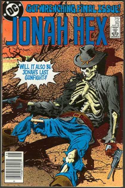 Jonah Hex 92 - August Issue - Skeleton - Desert - Gunslinger - Solder - Denys Cowan, Klaus Janson
