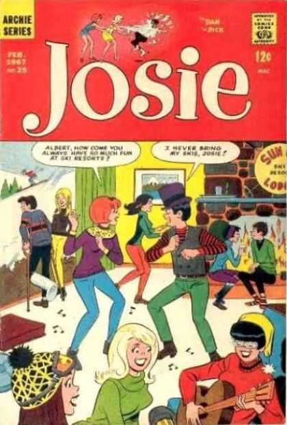 Josie 25 - Archie - Cast - Broken Leg - Guitar - Fire Place