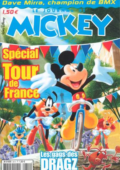 Journal de Mickey 15 - Mickey Mouse - French - Tour De France - Goofy - Dave Mirra