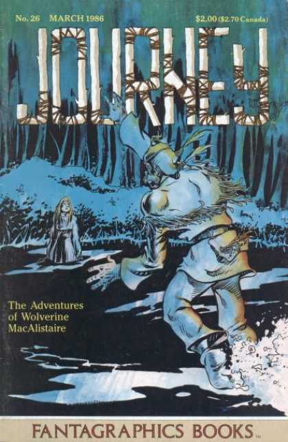 Journey 26 - March 1986 - Trees - 270 Canada - The Adventures Of Wolverine Macalistaire - Fantagraphics Books - William Messner-Loebs