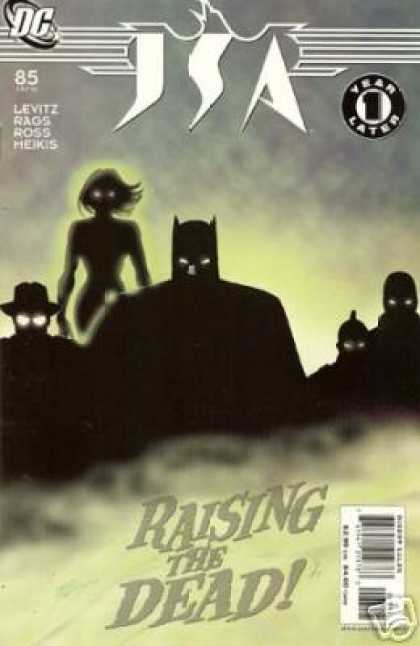 JSA 85 - Batman - Silouhette - Levitz - Rags - Raising The Dead - George Perez, Tom Smith