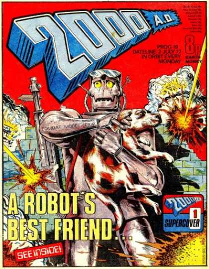 Judge Dredd - 2000 AD 19 - Robot - Dog - Judge Dredd - 2000 Ad - Protect