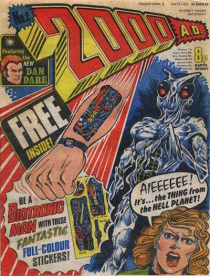 Judge Dredd - 2000 AD 2 - Dan Dare - Biotronic Man - Hell Planet - Watch - Fantastic