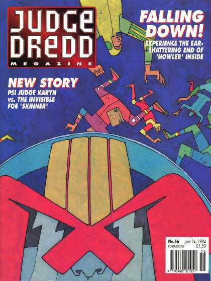 Judge Dredd Megazine II 56 - Falling Down - June 24 1994 - Judge Karyn - The Invisible Foe Skinner - 36