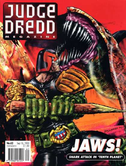 Judge Dredd Megazine II 62 - Jaws - Shark Attack - Tenth Planet - Monster - Man