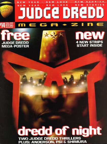 Judge Dredd Megazine III 14 - Dredd Of Night - Stars - Judge - Black Man - Face