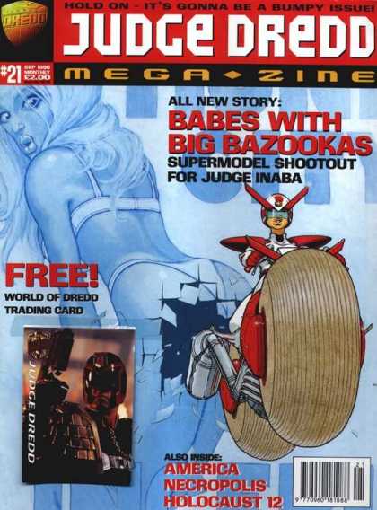 Judge Dredd Megazine III 21 - Babes With Big Bazookas - Motorcycle - Bra - Woman