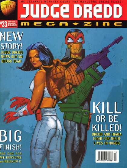 Judge Dredd Megazine III 33 - New Story - Judge Dredd Trips Out - Kill Or Be Killed - Big Finish - The Inspectre
