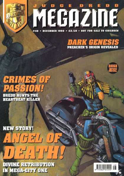 Judge Dredd Megazine III 48 - Dark Genesis - Crimes Of Passion - New Story Angel Of Death - Divine Retribution - Black Car