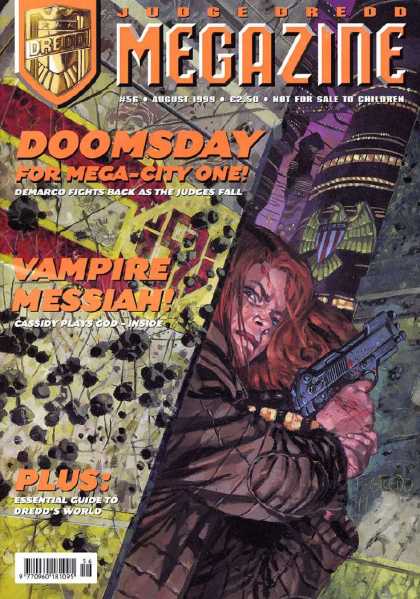 Judge Dredd Megazine III 56 - Vampire Messaih - Doomsday - For Mega-city One - Demarco Fights Back As The Judges Fall - Cassidy Plays God-inside
