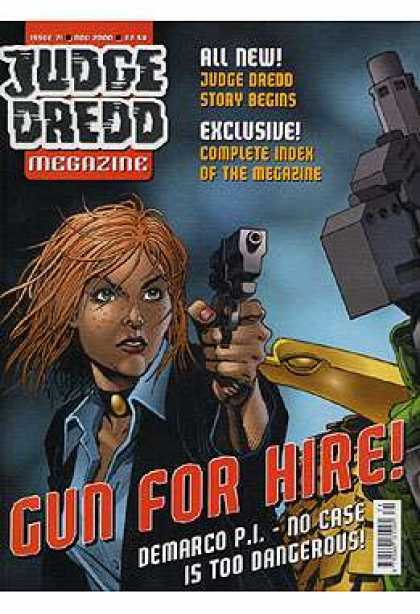 Judge Dredd Megazine III 71 - Gun - Judge Dredd - Demarco Pi - No Case-its Too Dangerous - Woman