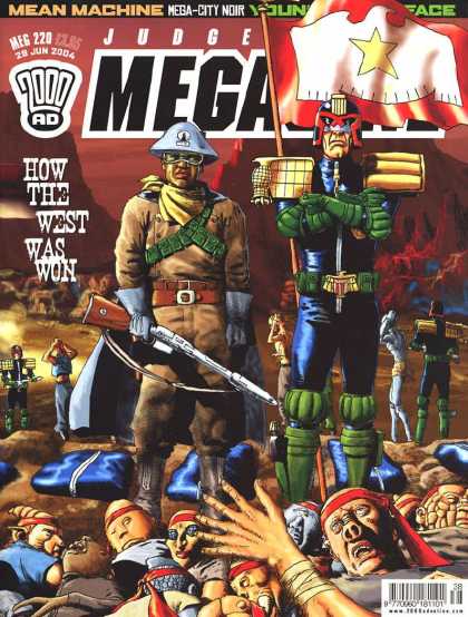 Judge Dredd Megazine IV 220 - Mean Machine - Mega-city Noir - West - Gun - Pig Nose