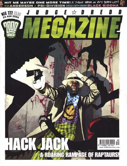 Judge Dredd Megazine IV 222 - Blac Siddha - Blood - Gun - Smiley Face Shirt - Weapon