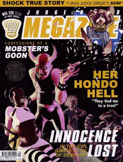 Judge Dredd Megazine IV 226 - Needle - Black Girl - Dinosaur - 2000 Ad - Mini Skirts