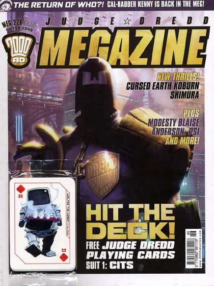 Judge Dredd Megazine IV 228 - Life After 2000 - Judge Dred The Ace Of Doom - The Cursed Planet - Trading Cards - Who In The World Is Cal-harbor Kenny