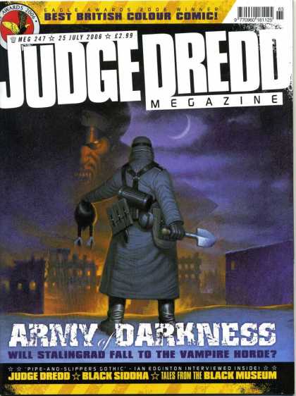 Judge Dredd Megazine IV 247 - Best British Colour Comic - Army Of Darkness - Black Siddha - Tales From The Black Museum - Will Stalingrad Fall To The Vampire Horde