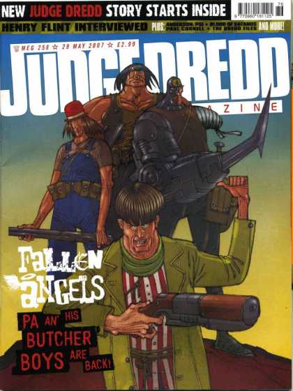 Judge Dredd Megazine IV 258 - Story Starts Inside - Henry Flint Interviewed - Fallen Angels - Pa An His Butcher Boys Are Back - Guns