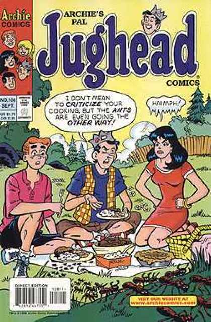 Jughead Comics 108 - Archie - Criticize - One Girl - Outdoor - Eatable Items