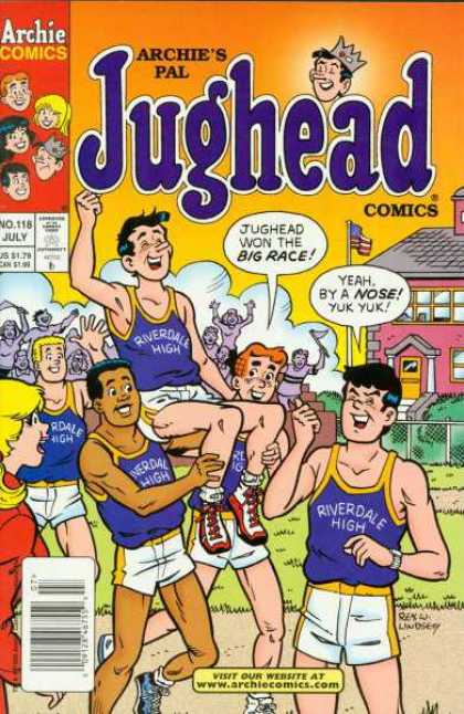 Jughead Comics 118 - Boys - Track Meet - School - Crowd - Field