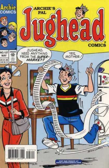 Jughead Comics 127 - Archie - Archie Comics - Jughead - Supermarket - Groceries