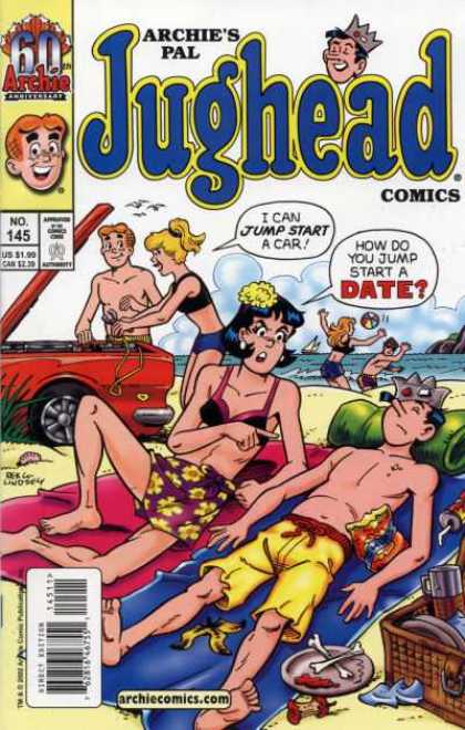 Jughead Comics 145 - Car - Archie - Beach - Food - Picnic