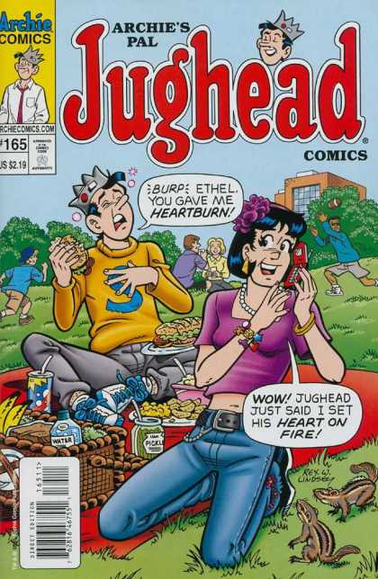 Jughead Comics 165 - Heartburn - Teenager - Picnic - Guy - Girl