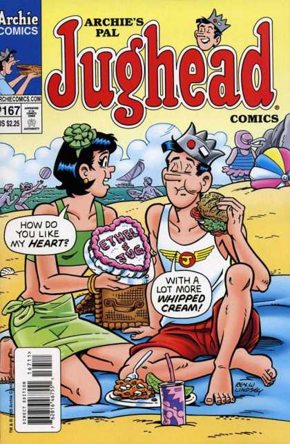 Jughead Comics 167 - Archies Pal - How Do You Liek My Heart - With A Lot More Whipped Cream - Ethel U0026 Jug - Beach