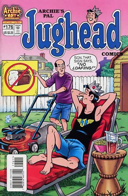 Jughead Comics 176 - Archiecomicscom - Goofing Off - Procrastination - Father And Son Rivalry - Summer Vacation