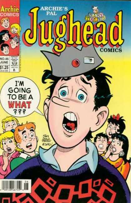 Jughead Comics 46 - Archies Pal - Crown - Archie Comics - No 46 June - Kid In Confusion