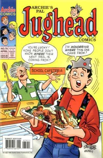 Jughead Comics 79 - No 79 - Cafeteria - Lunch Server - Tray - Food