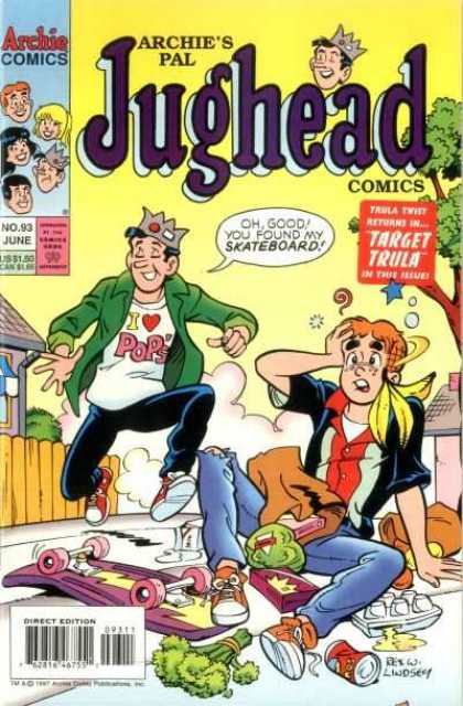 Jughead Comics 93 - Skateboard - Target - Issue - Sidewalk - Fell Down