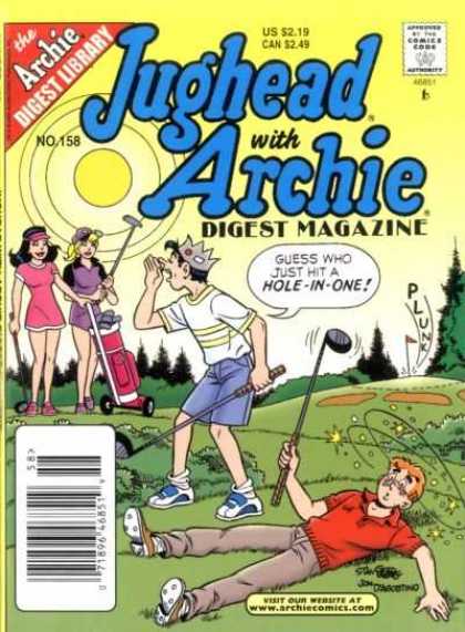 Jughead with Archie Digest 158 - Comics Code - Girls - Boys - Hole-in-one - Field