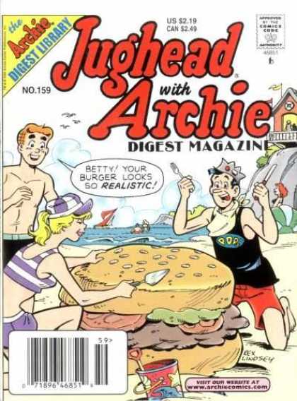 Jughead with Archie Digest 159 - Sand - Water - Beach - Shore - Realistic