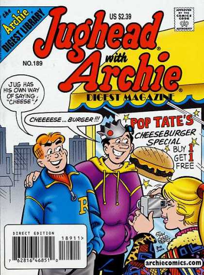 Jughead with Archie Digest 189 - Camera - Photo - Posing - Cheeseburger - Town - Stan Goldberg